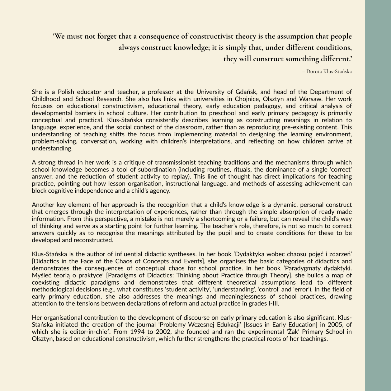 Polish Pedagogy