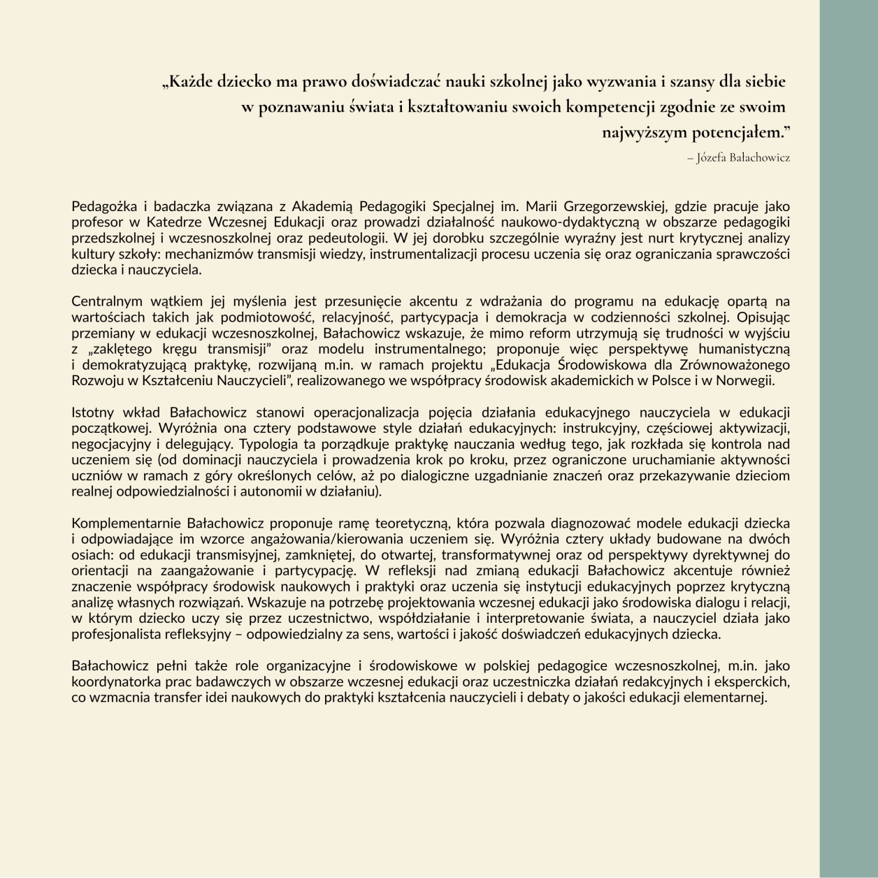 Polska pedagogika przedszkolna i jej twórcy MKinal- 4.20