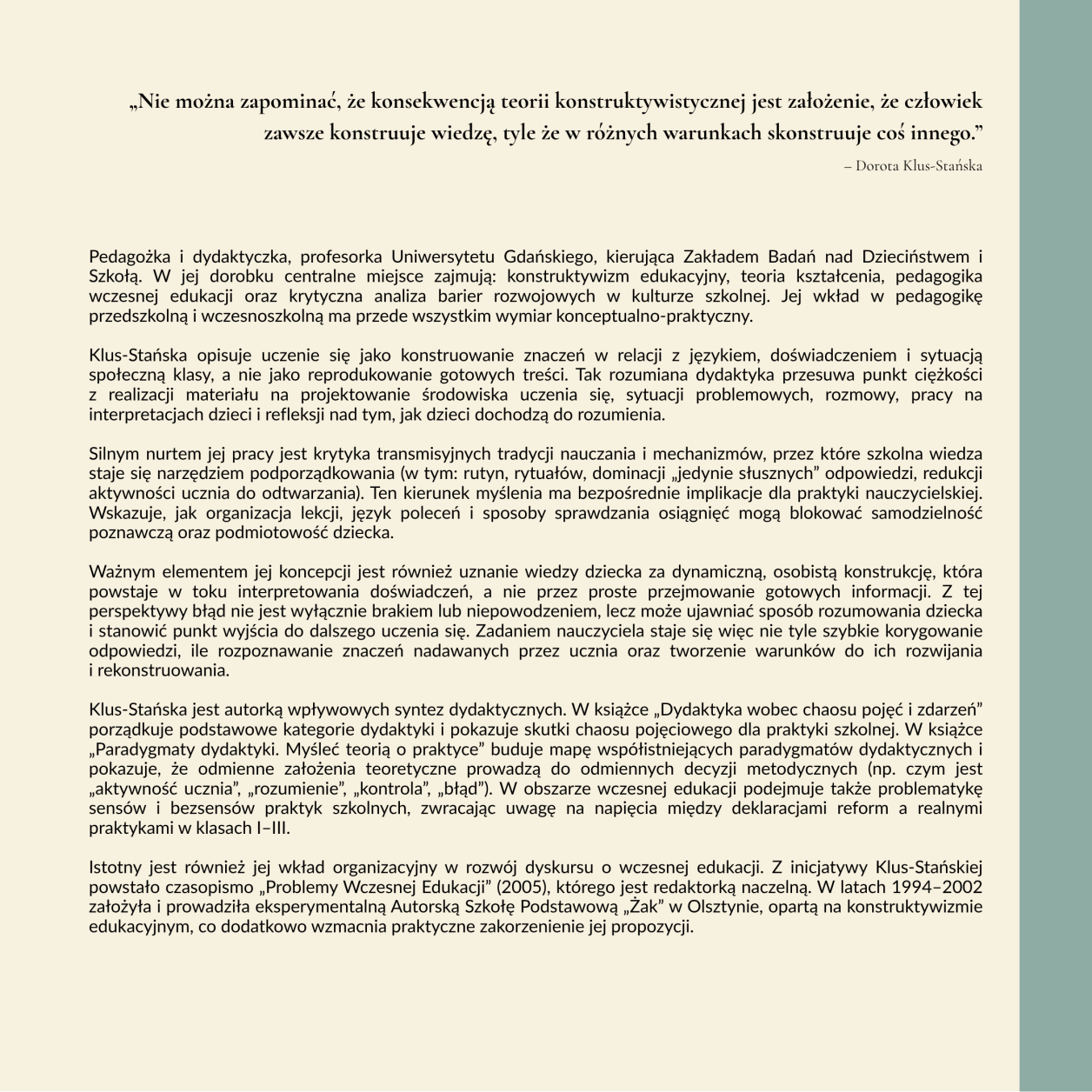 Polska pedagogika przedszkolna i jej twórcy MKinal- 4.20