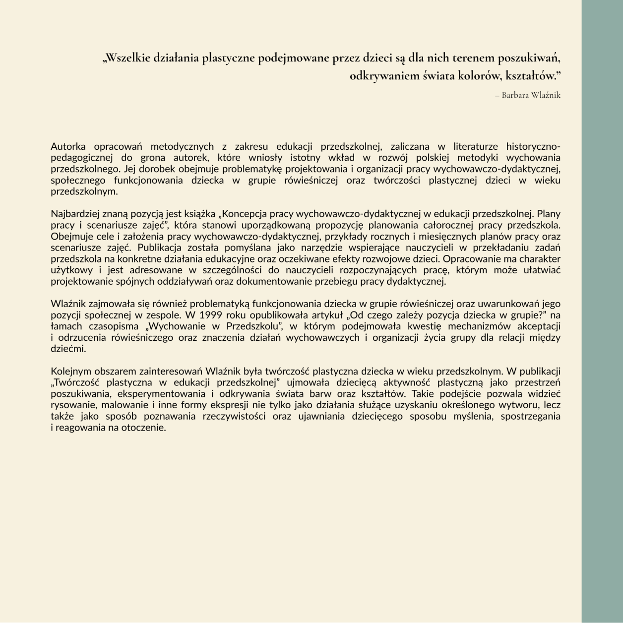Polska pedagogika przedszkolna i jej twórcy MKinal- 4.20