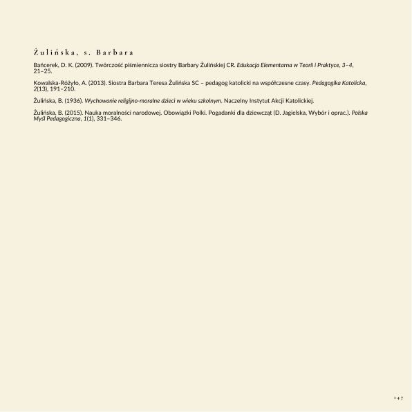 Polska pedagogika przedszkolna i wczesnoszkolna - bibliografia