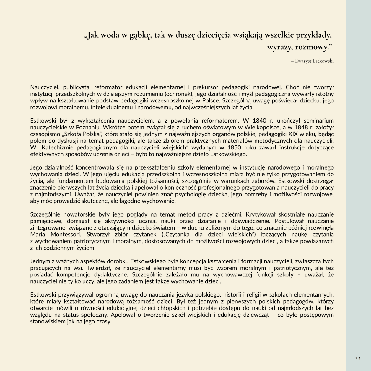 Polska pedagogika przedszkolna i jej twórcy MKinal- 1.15
