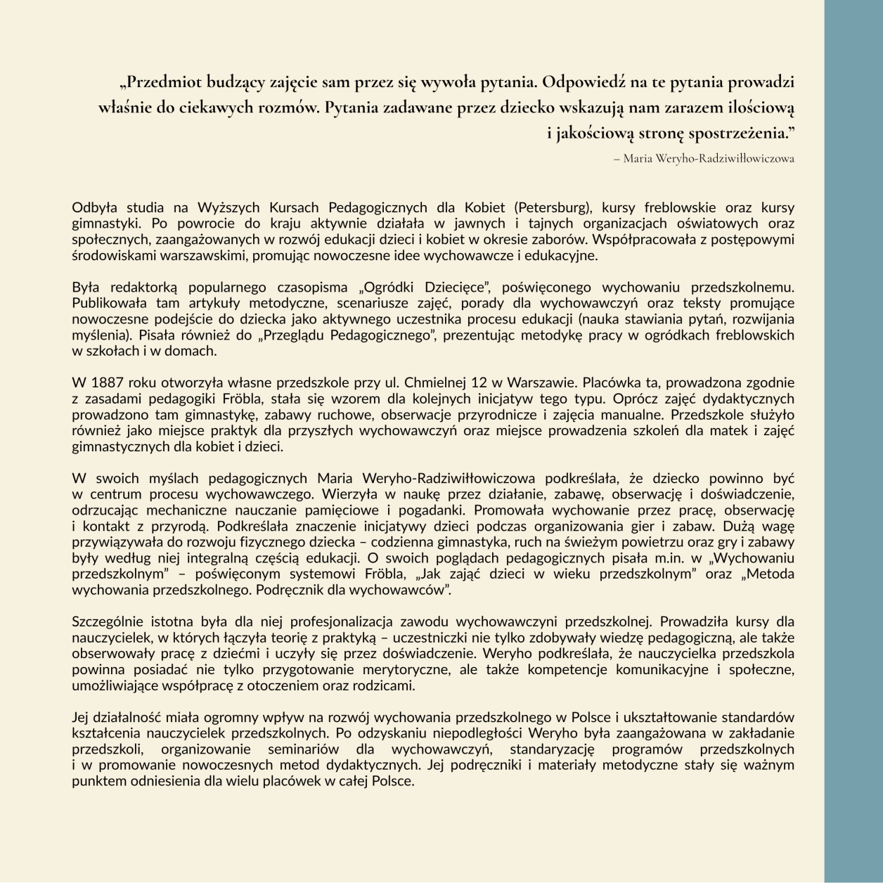 Polska pedagogika przedszkolna i jej twórcy MKinal- 2.10
