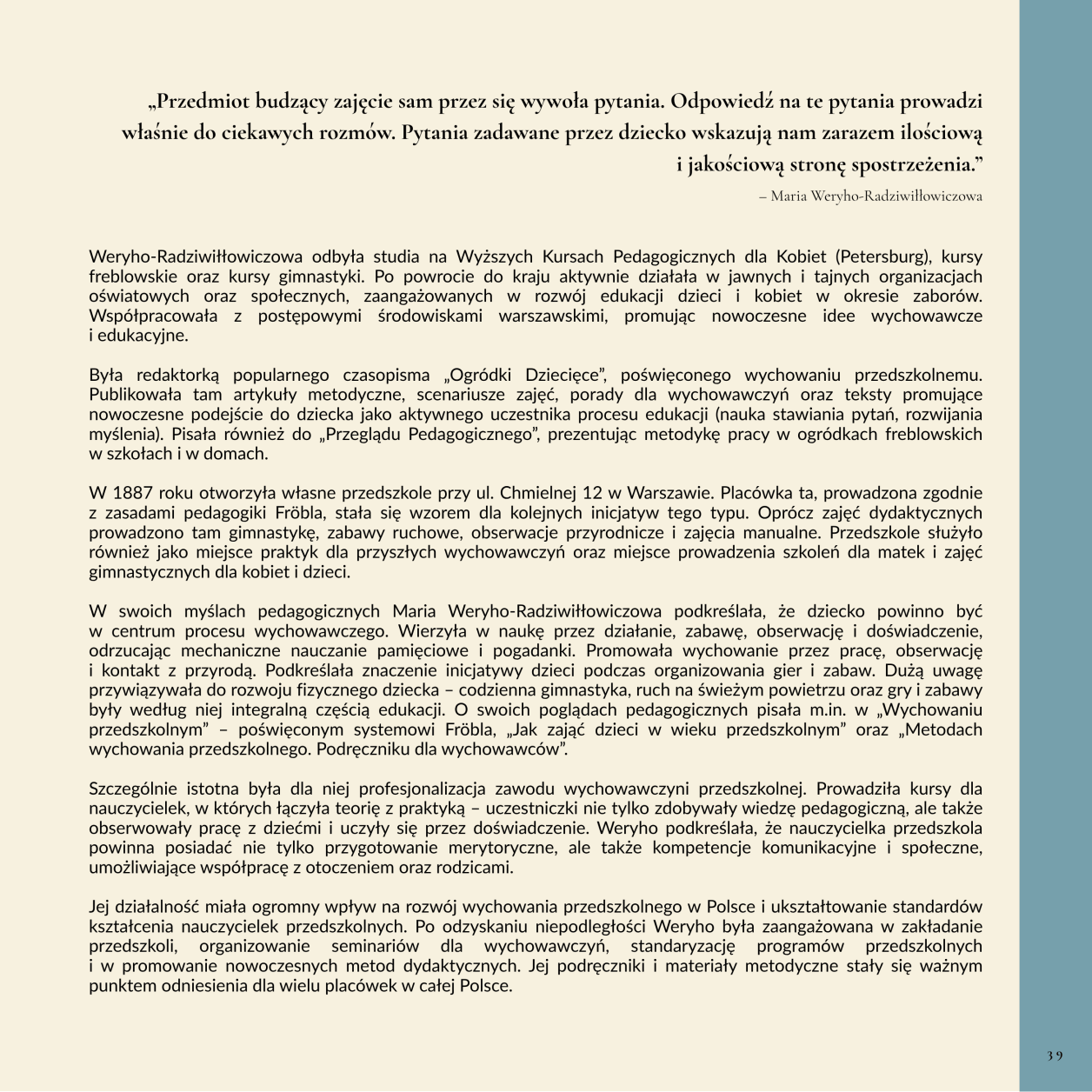 Polska pedagogika przedszkolna i jej twórcy MKinal- 2.10