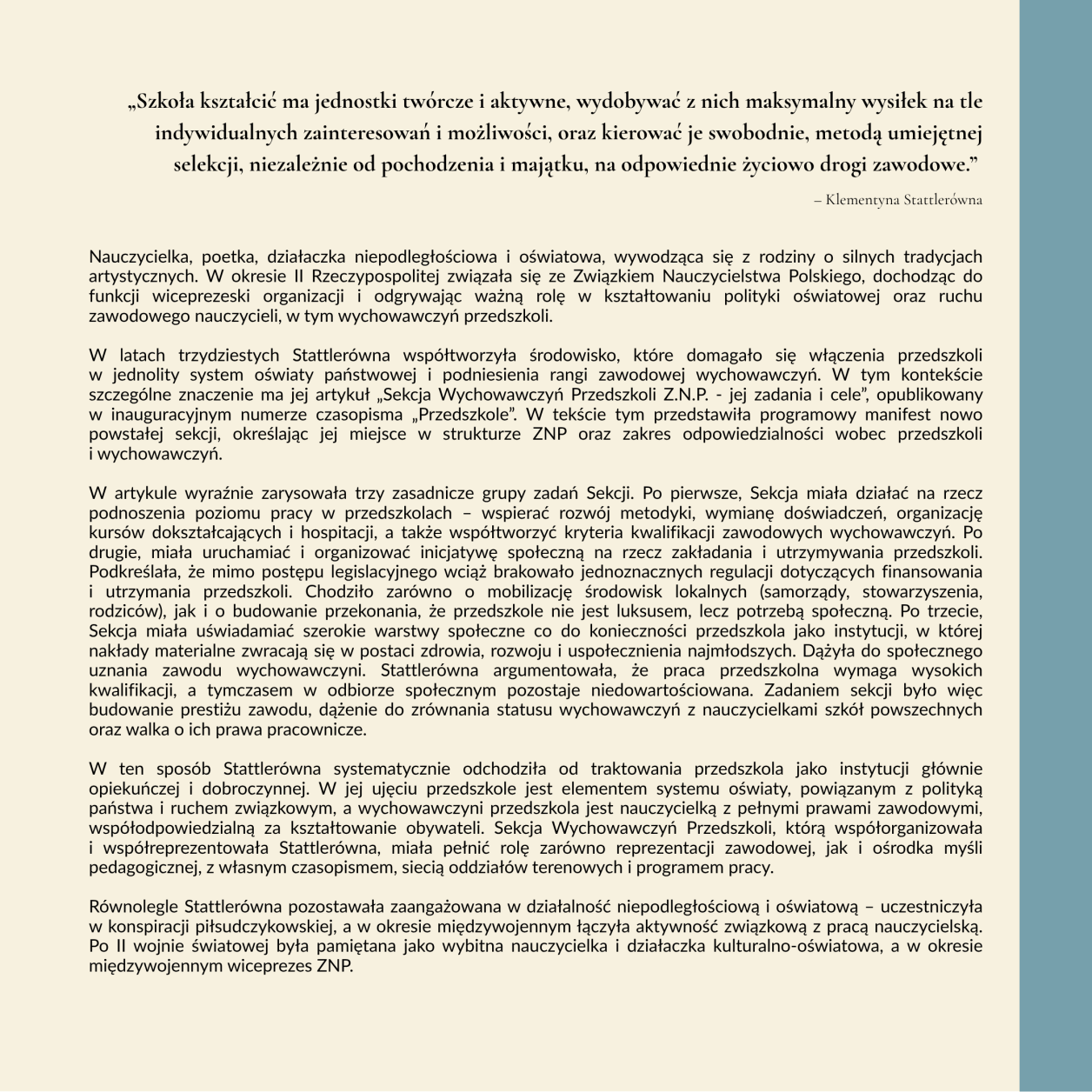 Polska pedagogika przedszkolna i jej twórcy MKinal- 2.20