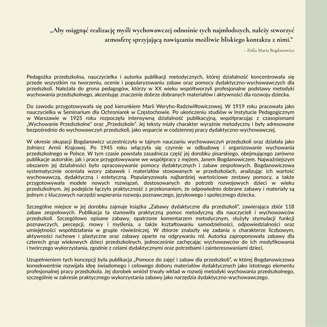 Polska pedagogika przedszkolna i jej twórcy MKinal 3.12