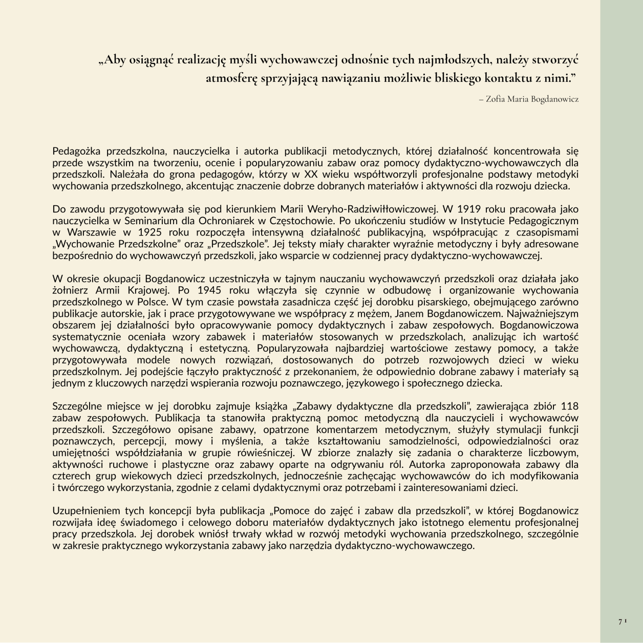 Polska pedagogika przedszkolna i jej twórcy MKinal 3.12