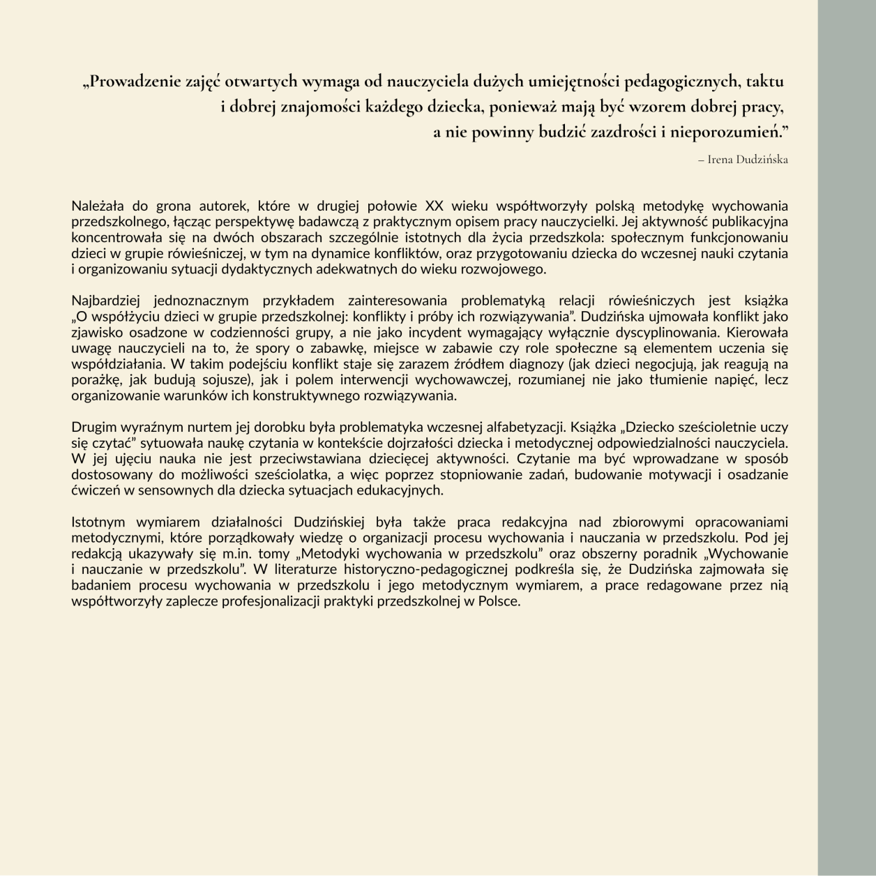 Polska pedagogika przedszkolna i jej twórcy MKinal- 4.9