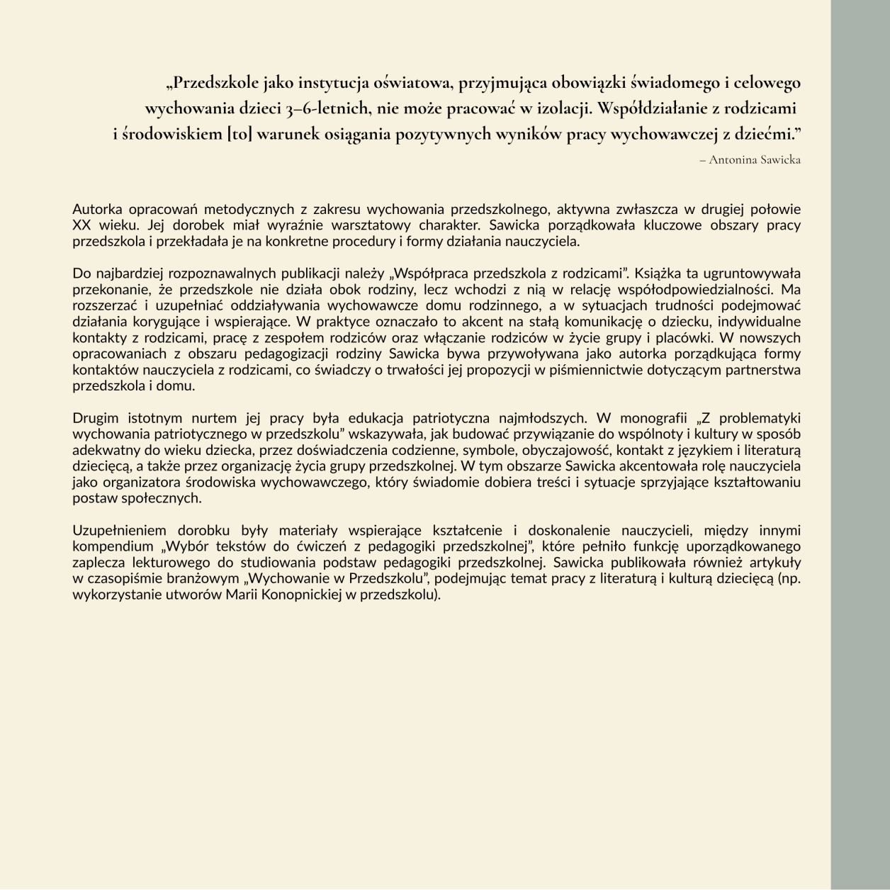Polska pedagogika przedszkolna i jej twórcy MKinal- 4.16